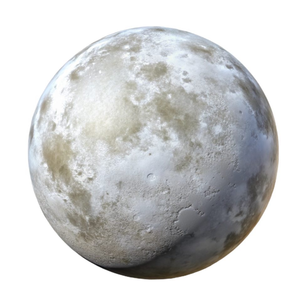 elegant artistic Full Moon Bright White Isolated authentic png