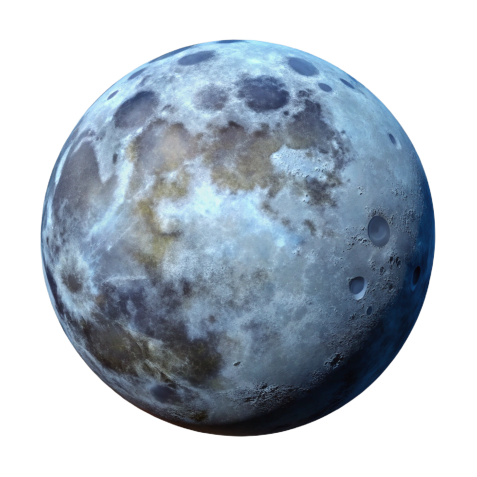 stunning minimalist Full Moon in Night Sky Close Up Isolated high quality png