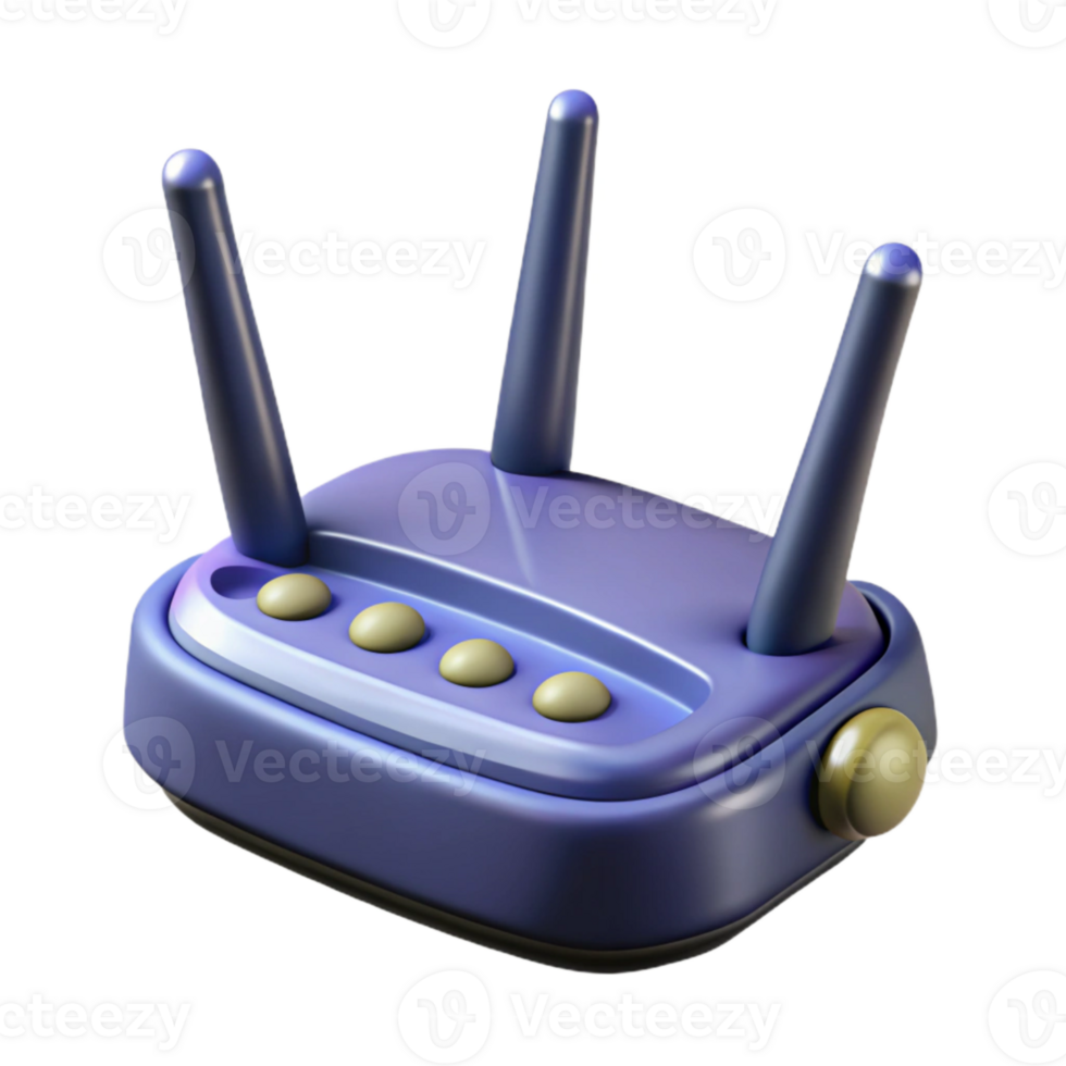 wonderful minimalist Wireless Router Multiple Antennas Top View Isolated genuine png