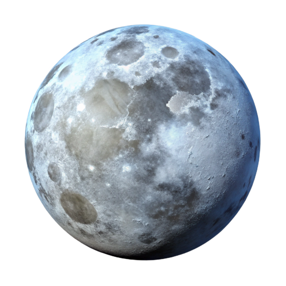 wonderful rustic Full Moon Shining Brightly Isolated authentic png