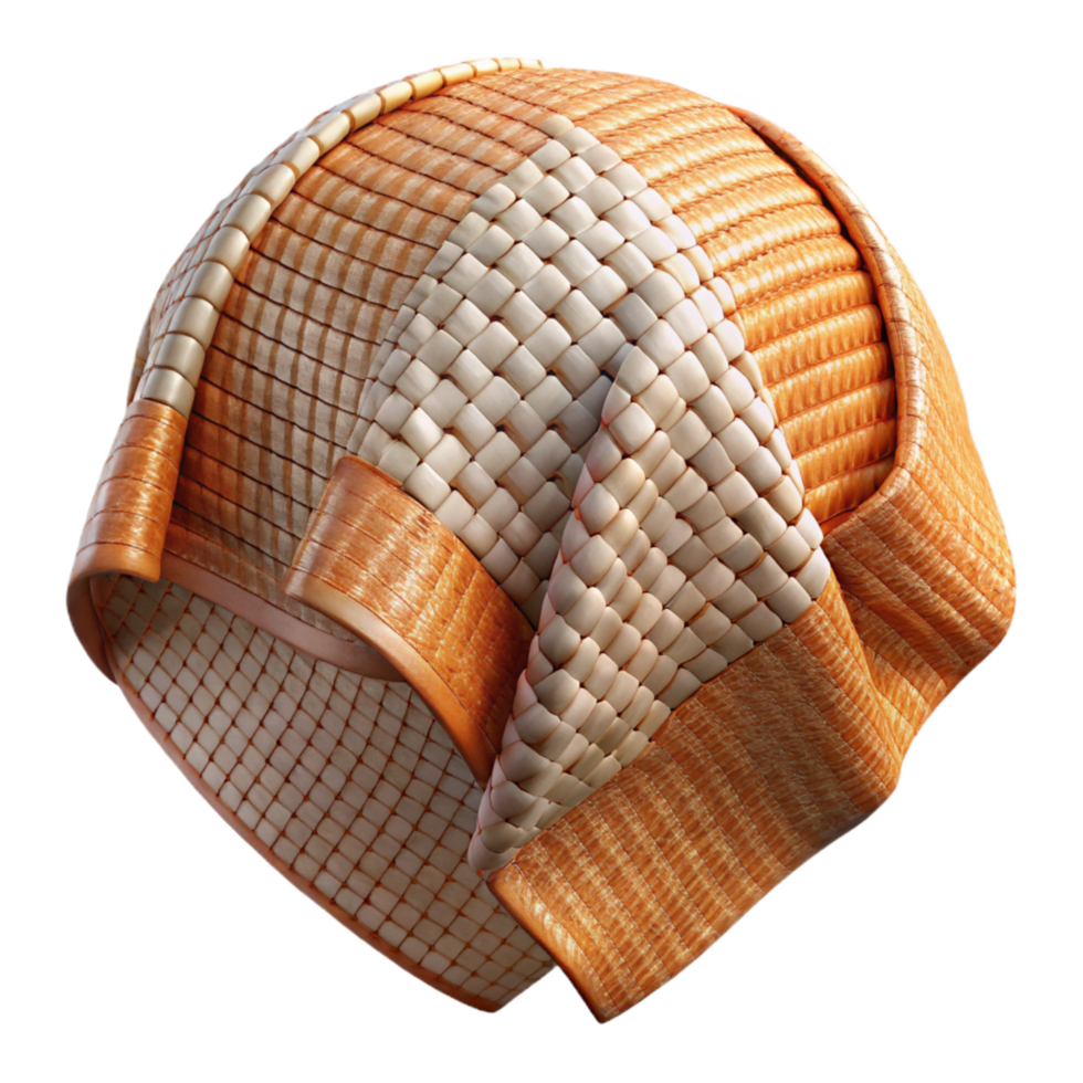 vibrant contemporary Future Fabric Sample Woven Structure Transparent Background high quality png