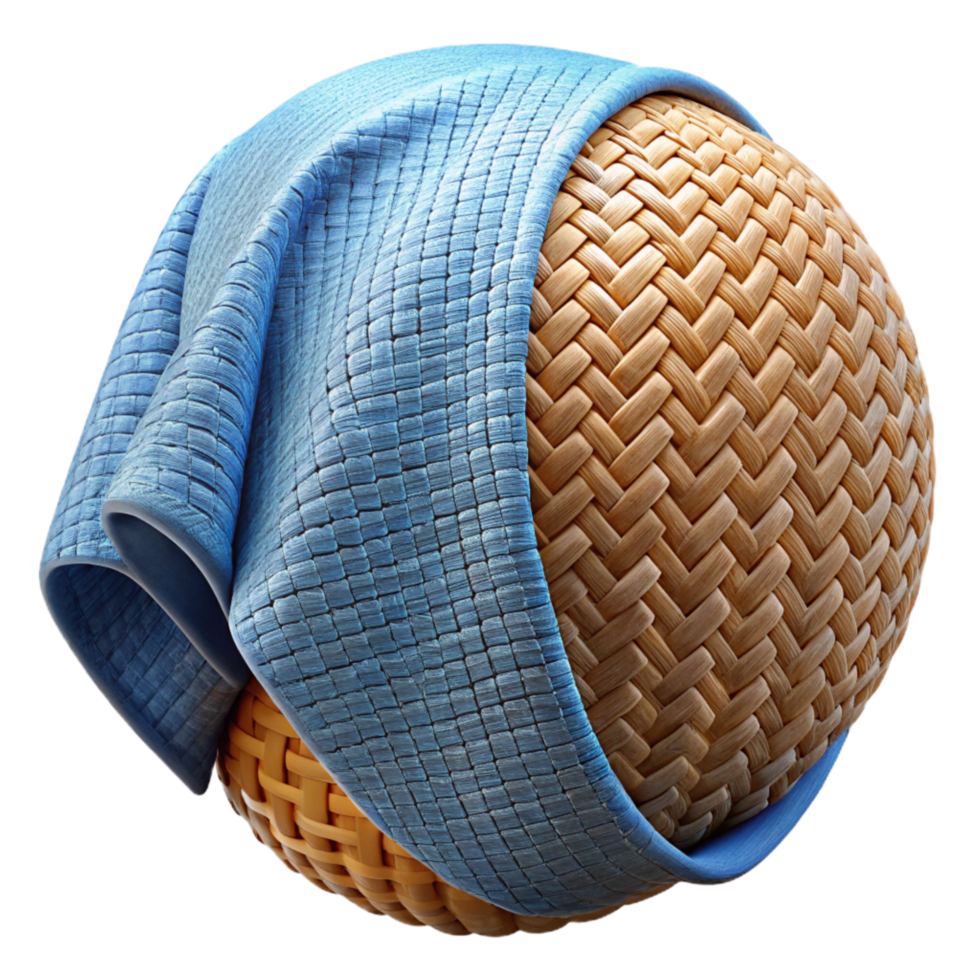 magnificent rustic Future Fabric Sample Woven Structure Transparent Background detailed png