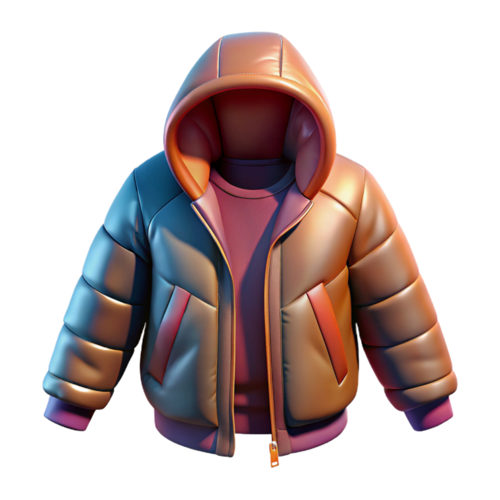 impressive rustic Future Jacket Hooded Design Isolated Element original png