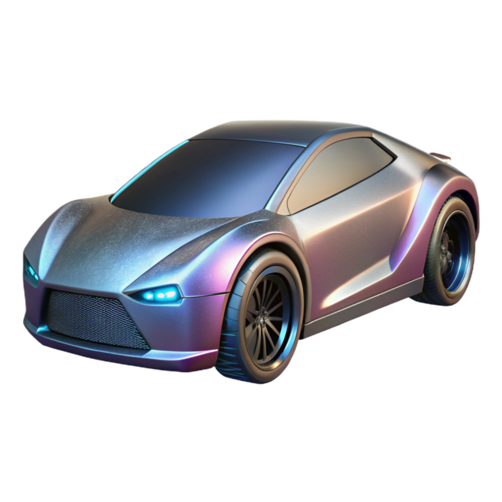 impressive minimalist Futuristic Car Side View with Sleek Design Isolated genuine png