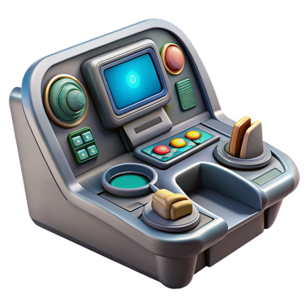 dramatic minimalist Futuristic Spaceship Cockpit Control Panel Cutout original png