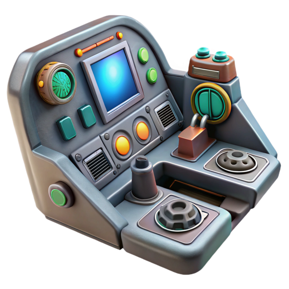 extraordinary modern Futuristic Spaceship Cockpit Control Panel Cutout original png