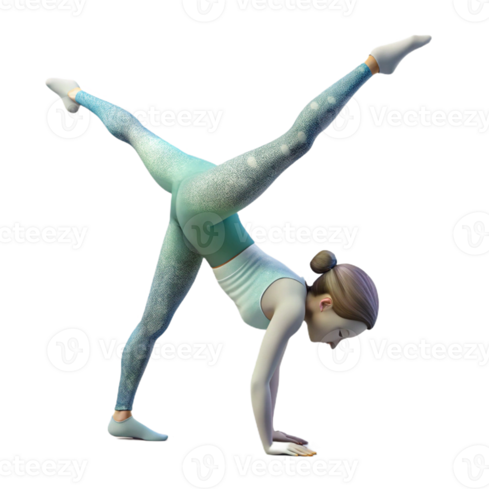 extraordinary contemporary Woman Doing Yoga Handstand Silhouette Transparent high quality png