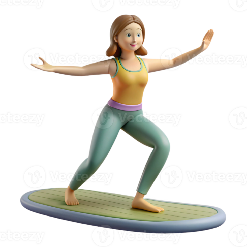 beautiful rustic Woman Doing Yoga on Beach Cutout genuine png