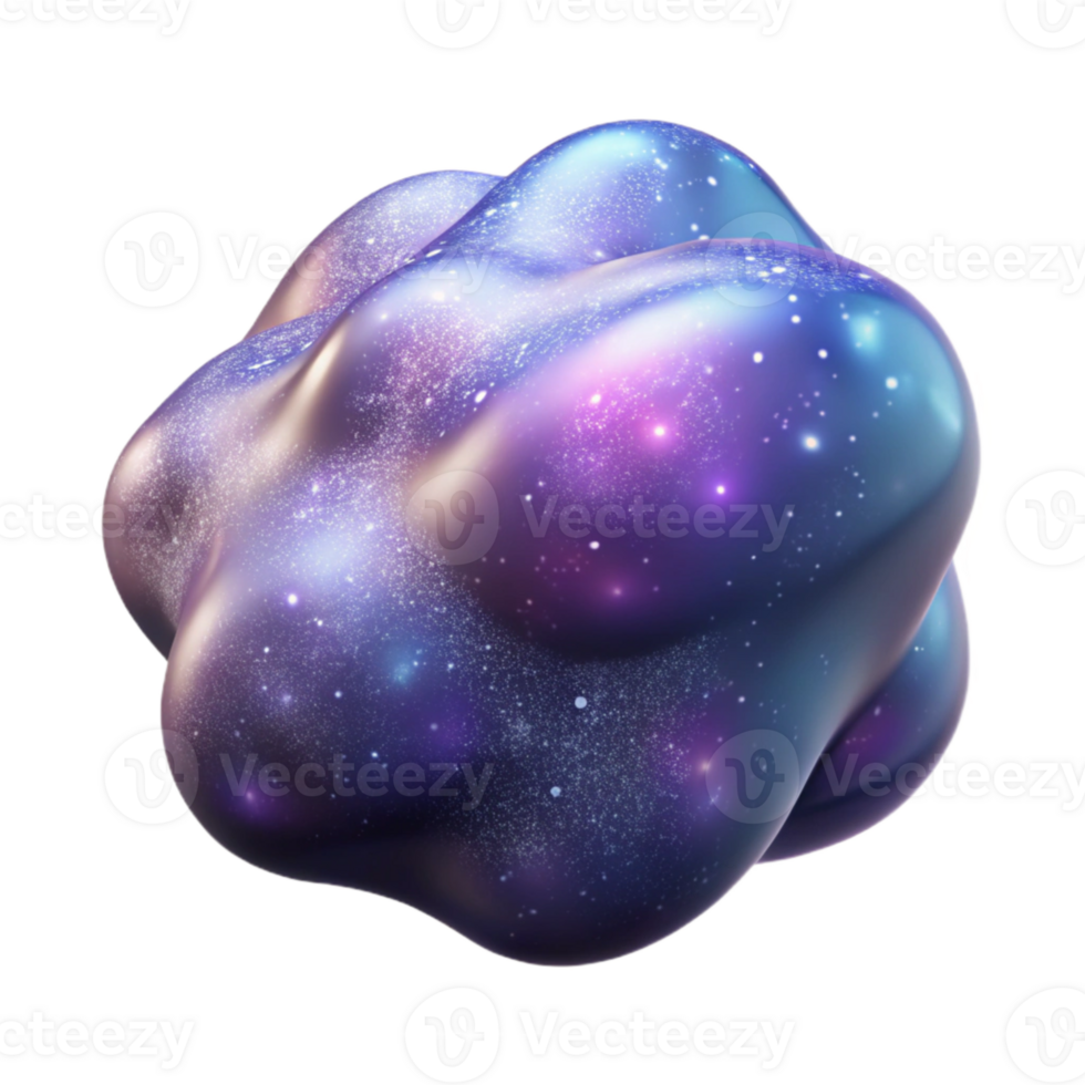 beautiful vintage Galaxy Cluster Distant View Transparent Background high resolution png