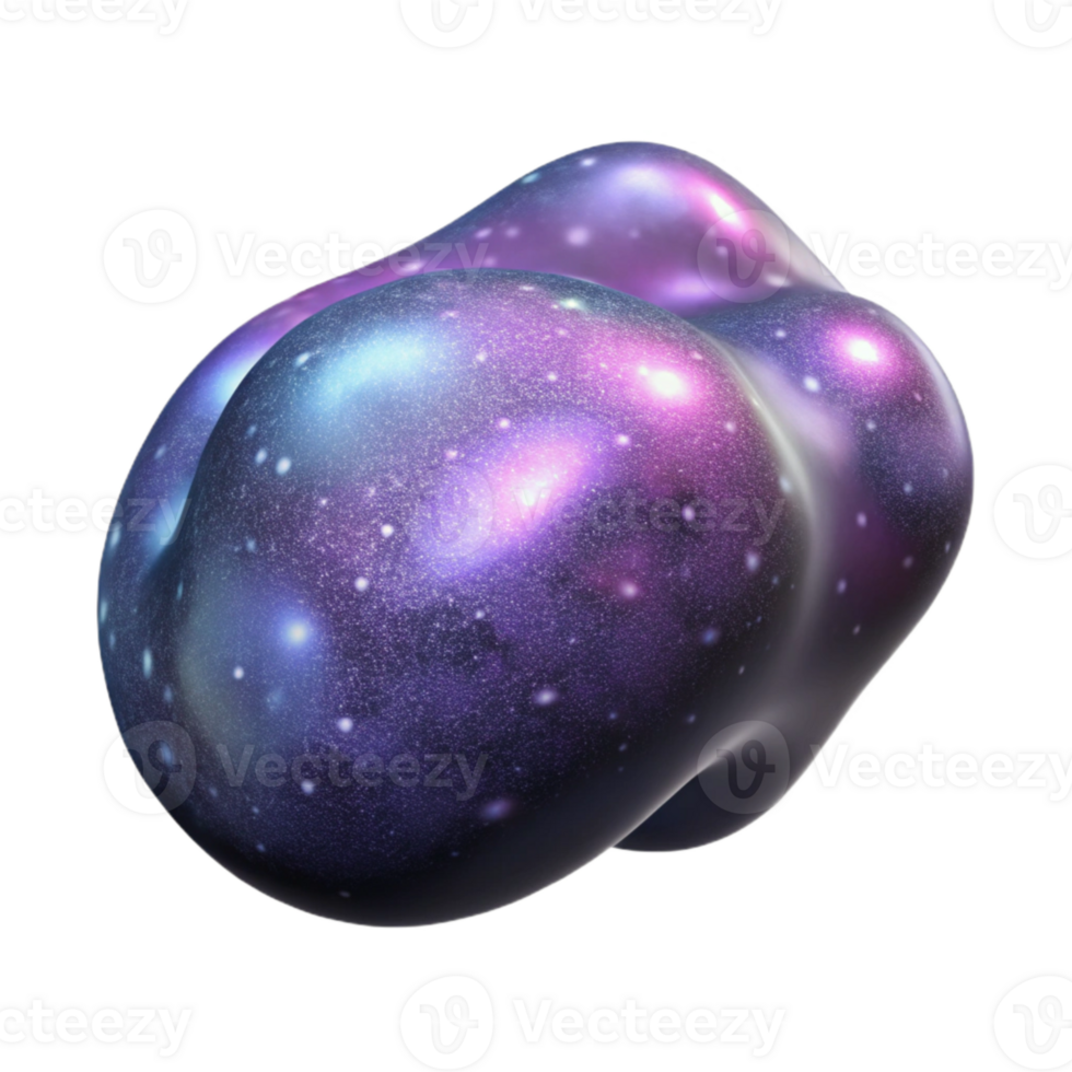 beautiful artistic Galaxy Cluster Transparent Background Isolated Element authentic png