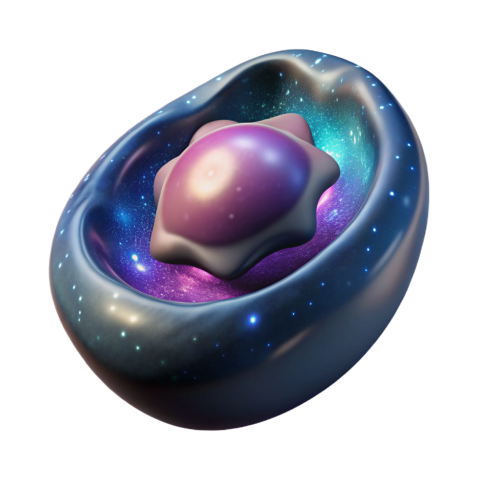 serene modern Galaxy Collision Isolated with Distorted Shape genuine png