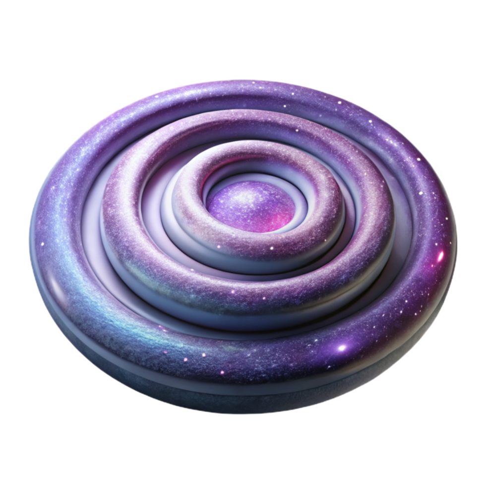 serene artistic Galaxy Spiral Arms with Dust Lanes Isolated Element authentic png