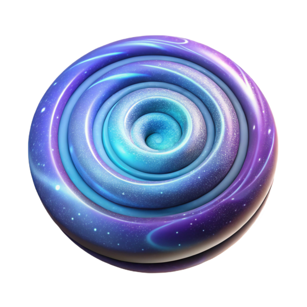 magnificent minimalist Galaxy Spiral with Bright Core Isolated Graphic exclusive png