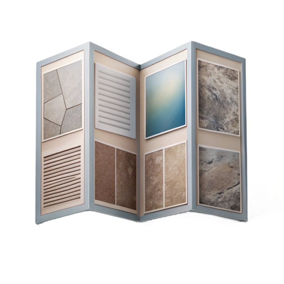 vibrant creative Gallery Brochure Clean Layout Transparent Background premium png