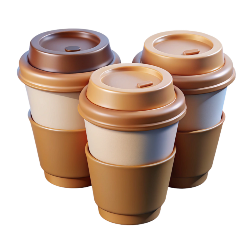 elegant vintage Gallery Cafe Coffee Cups Cutout original png