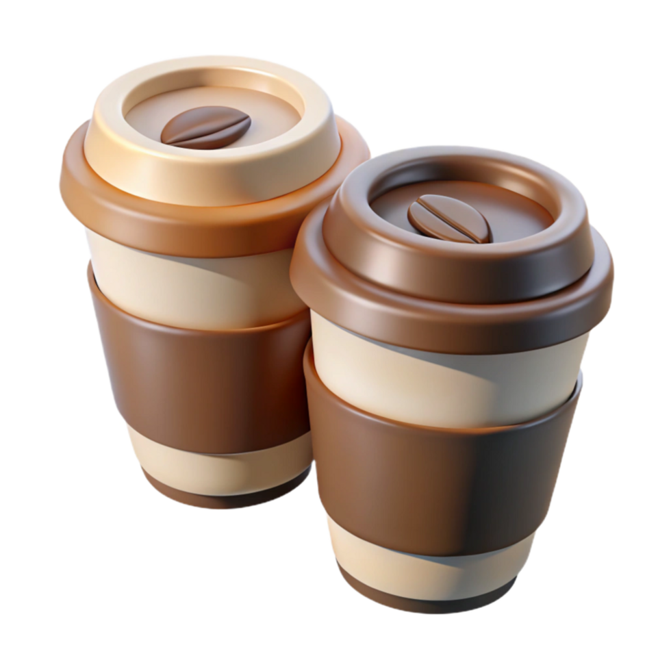 wonderful creative Gallery Cafe Coffee Cups Cutout premium png