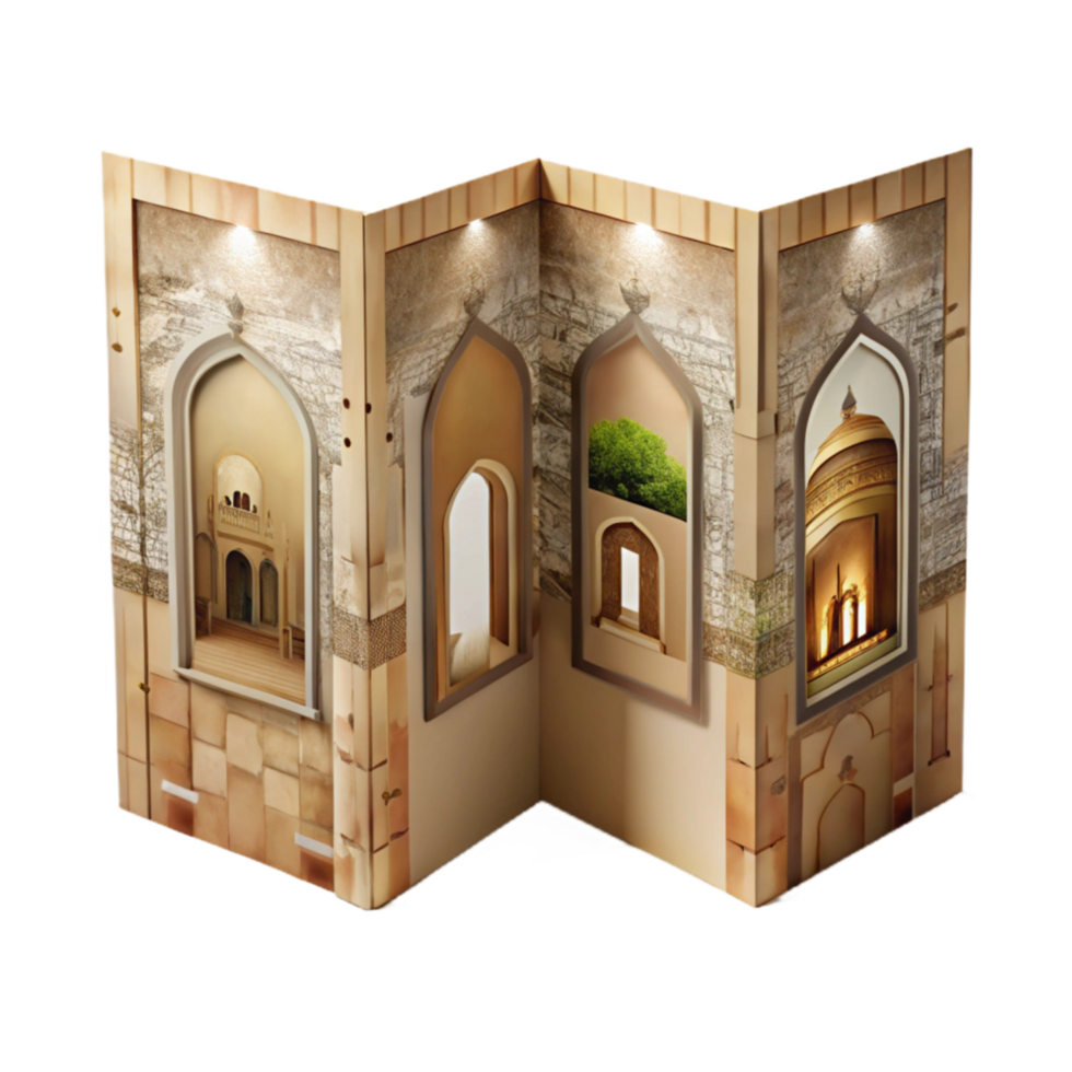 magnificent creative Gallery Brochure Trifold Design Cutout premium png