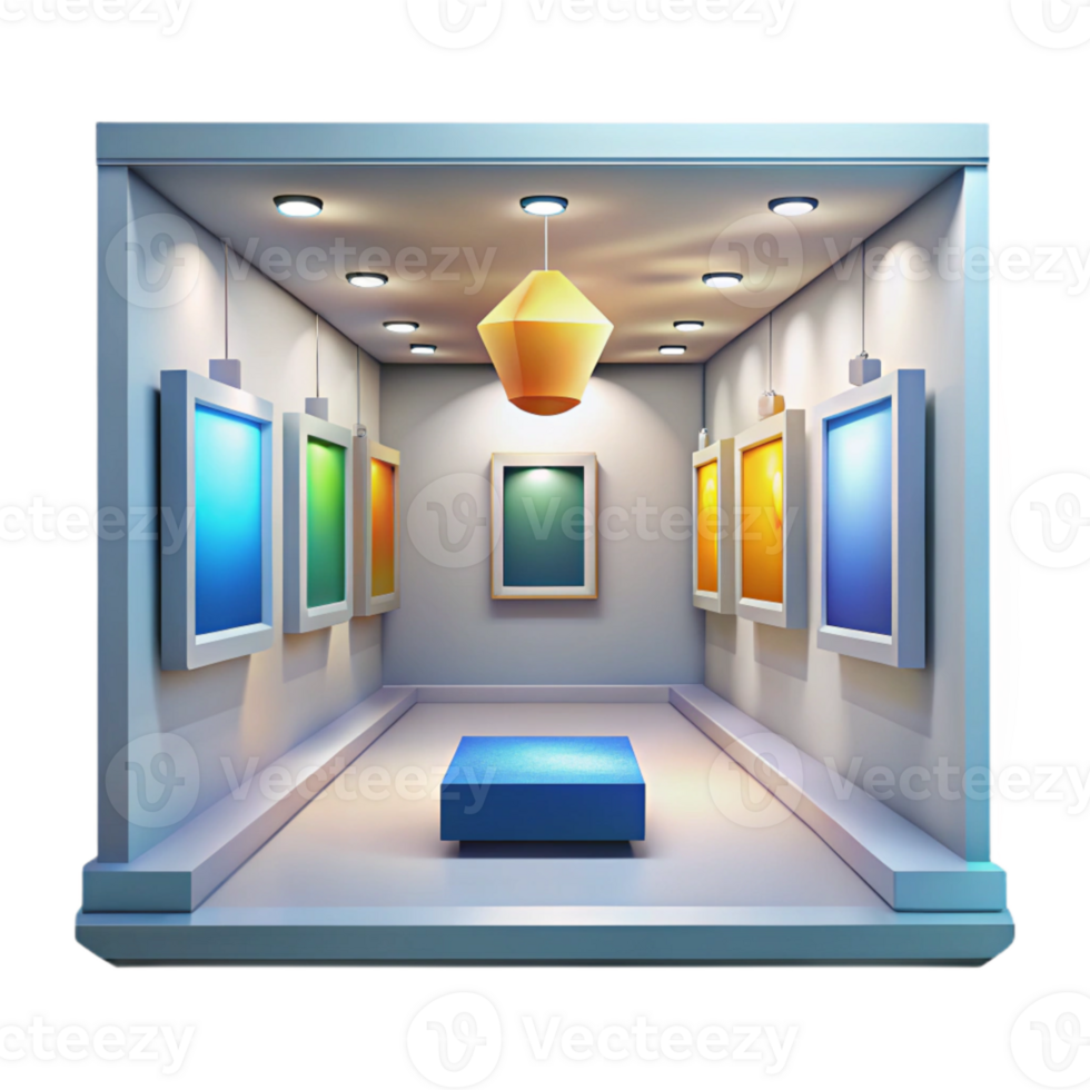 extraordinary contemporary Gallery Interior Bright Lighting Transparent genuine png