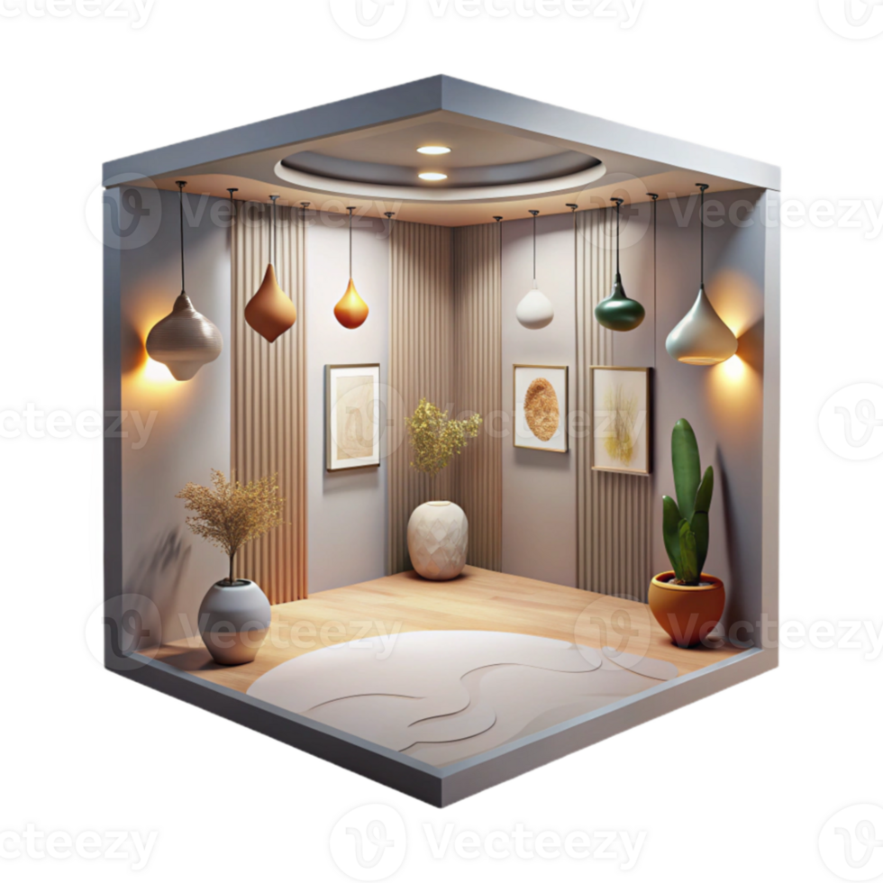 extraordinary traditional Gallery Interior Soft Lighting Isolated Element authentic png