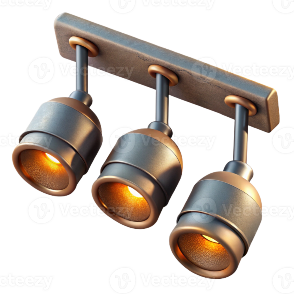 vibrant contemporary Gallery Lighting Track System Cutout png