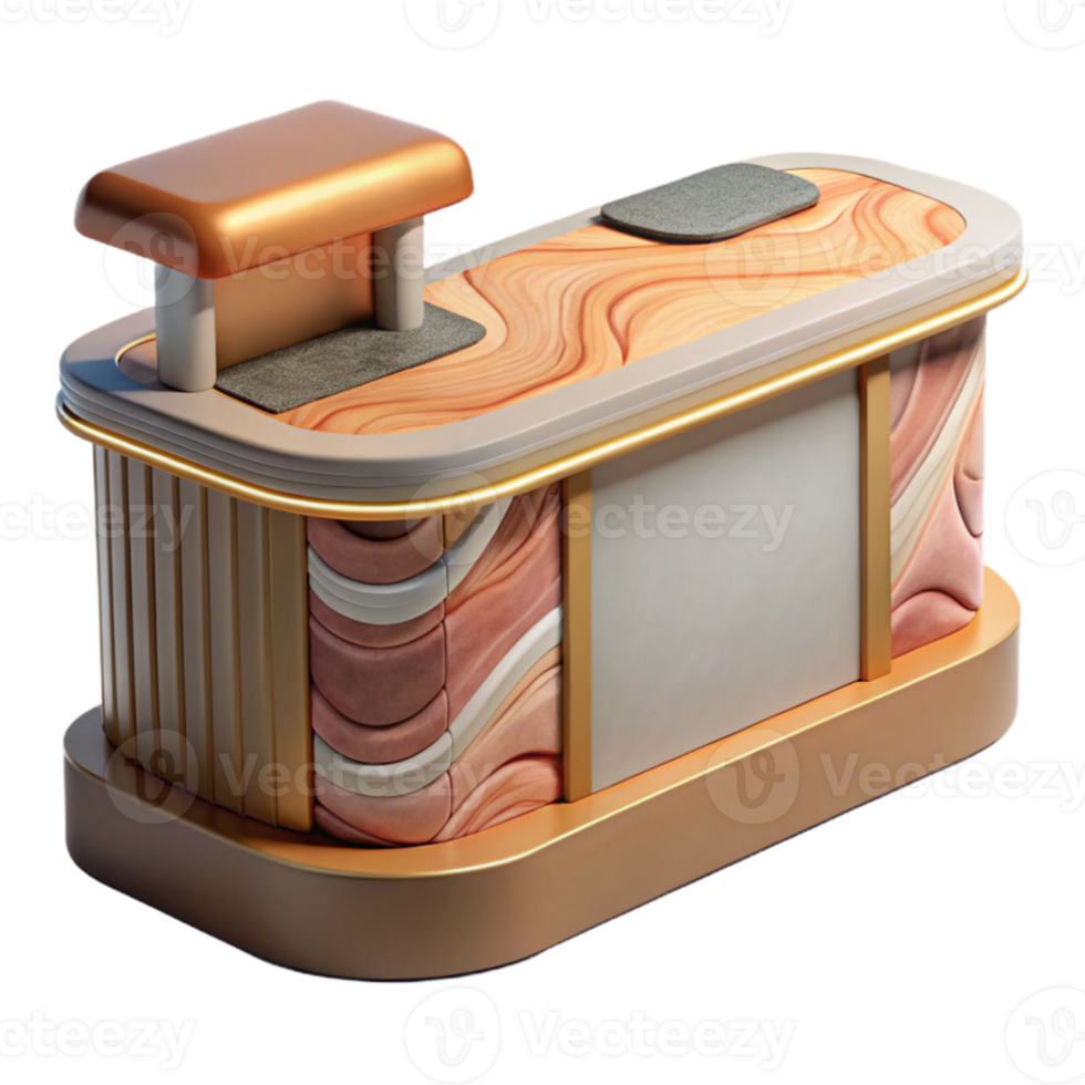 magnificent vintage Gallery Reception Desk Modern Design Cutout exclusive png