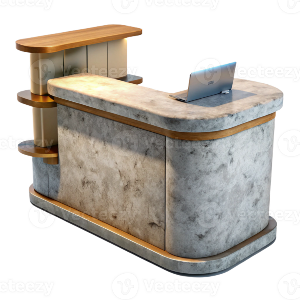 magnificent traditional Gallery Reception Desk Modern Design Cutout detailed png