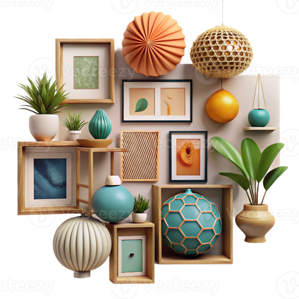 wonderful minimalist Gallery Wall Curated Collection Cutout authentic png