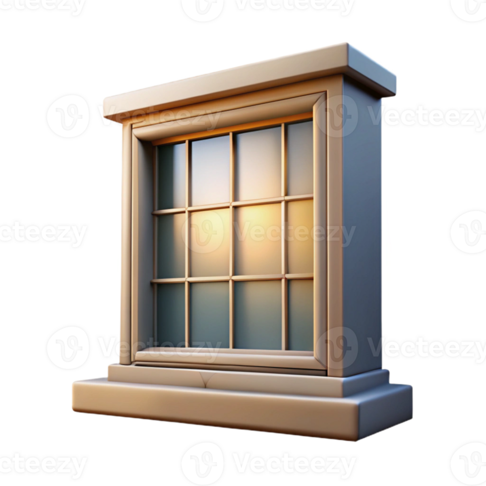 beautiful artistic Gallery Window Natural Light Transparent Background high resolution png