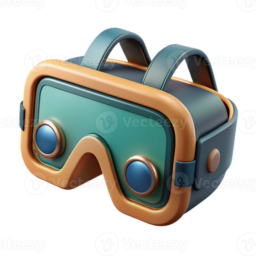 vibrant artistic Gaming Ar Glasses with Wide Field of View Isolated Cutout Element high quality png