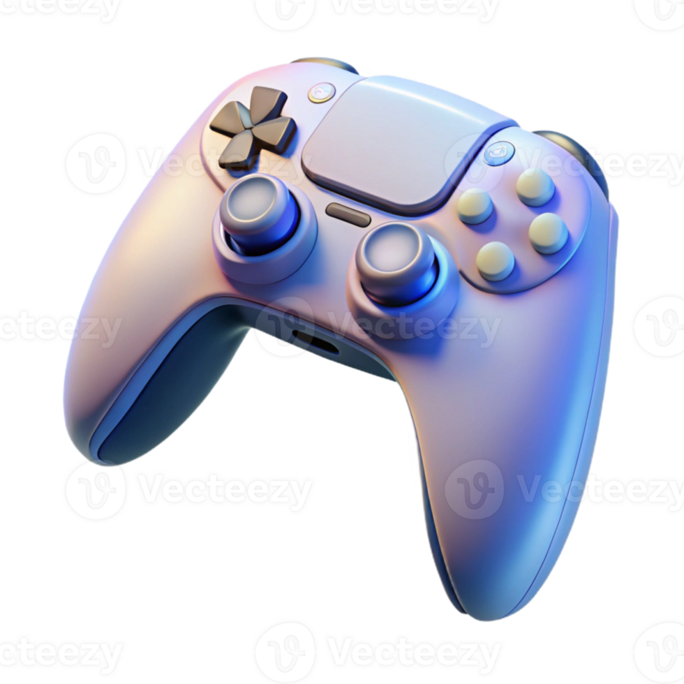 wonderful rustic Gaming Controller Top View Isolated on Transparent Background premium png