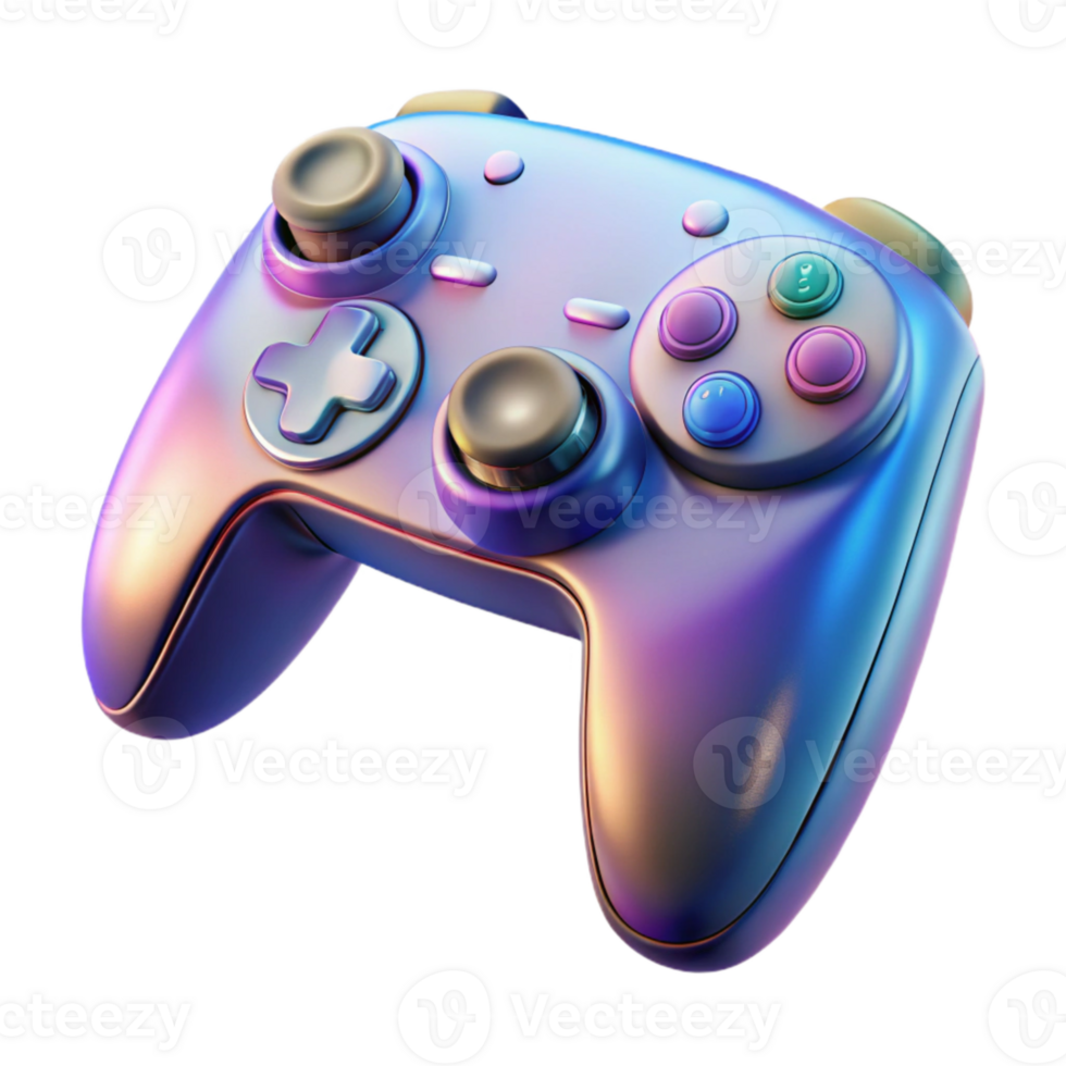 extraordinary modern Gaming Controller with Vibrating Feedback Transparent Background original png