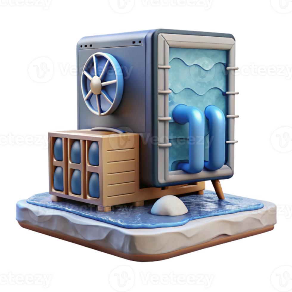 elegant rustic Gaming Desktop with Water Cooling Isolated genuine png