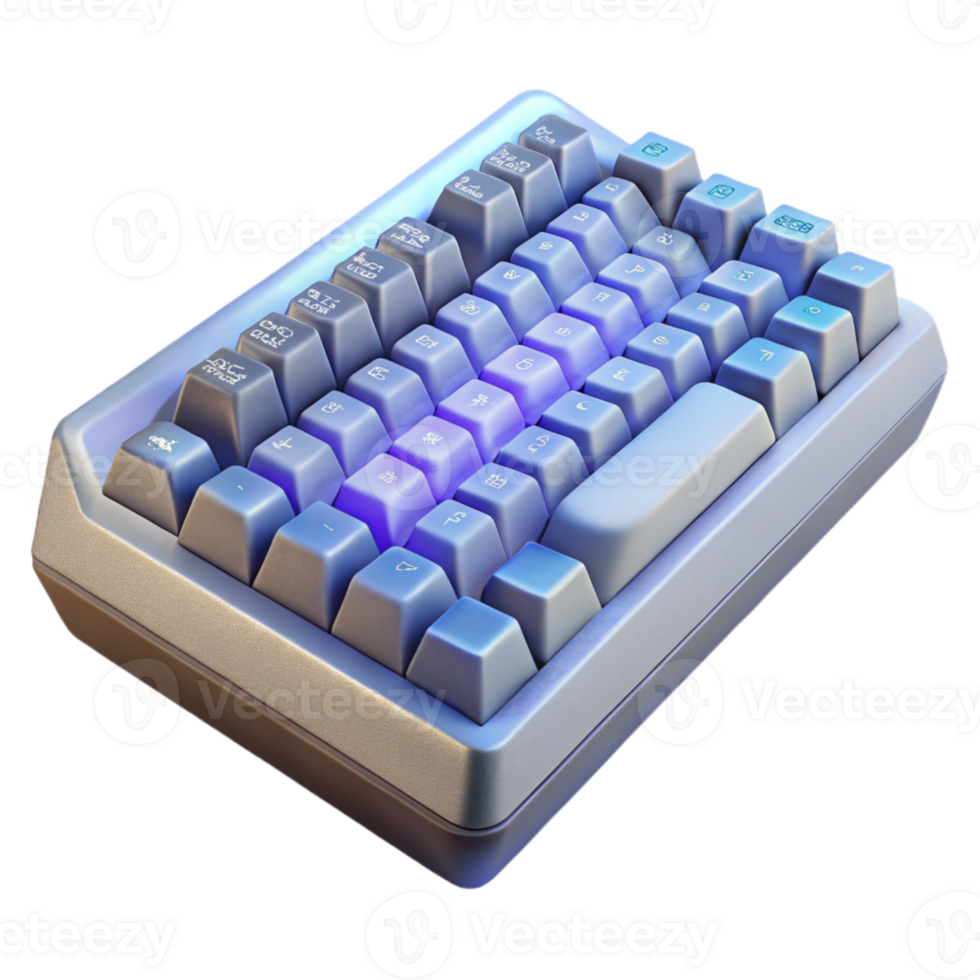 extraordinary abstract Gaming Keyboard with Programmable Keys Transparent Background professional png