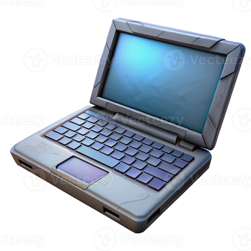 impressive minimalist Gaming Laptop with Backlit Keyboard Isolated high resolution png