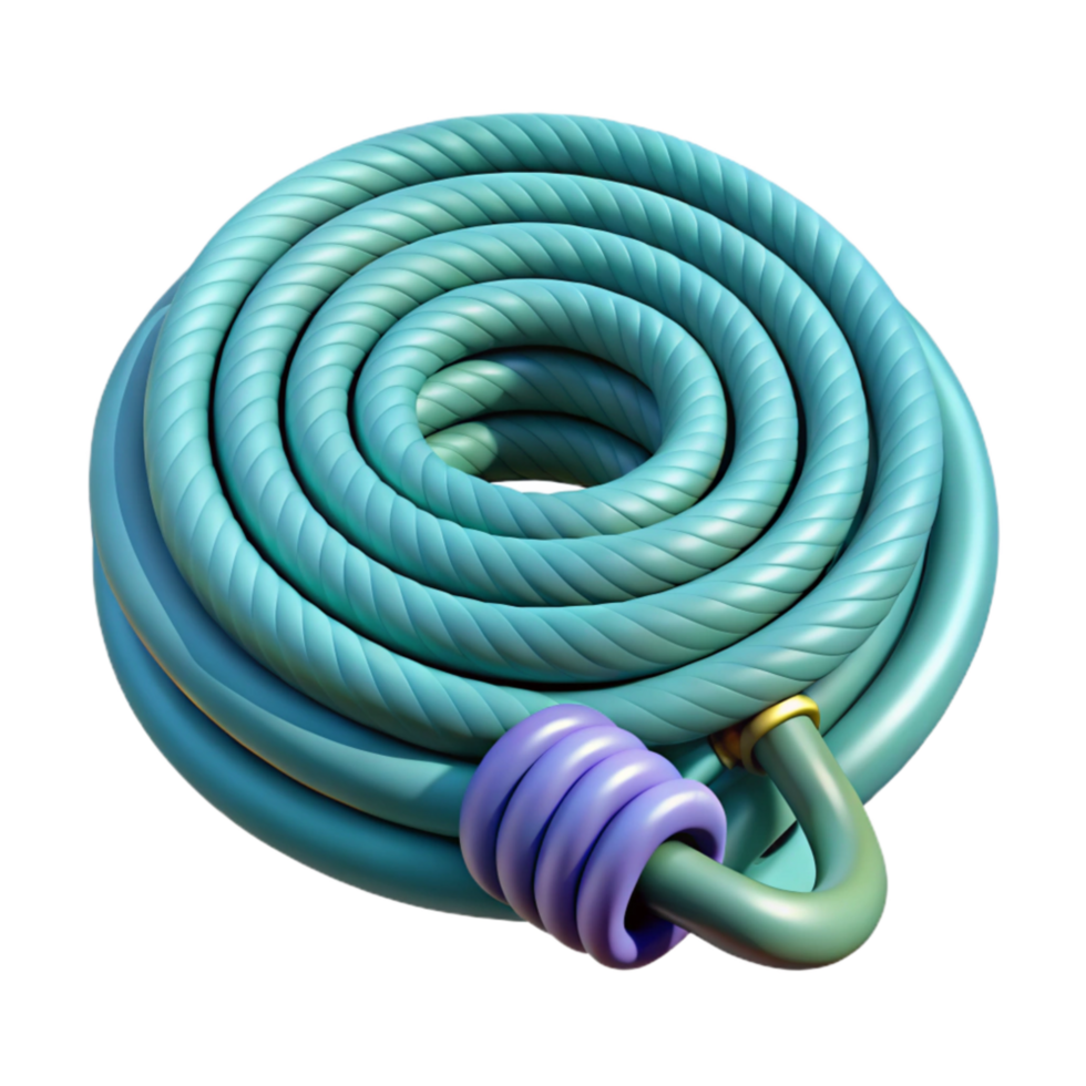 wonderful minimalist Garden Hose Coiled Isolated on Transparent Background high resolution png