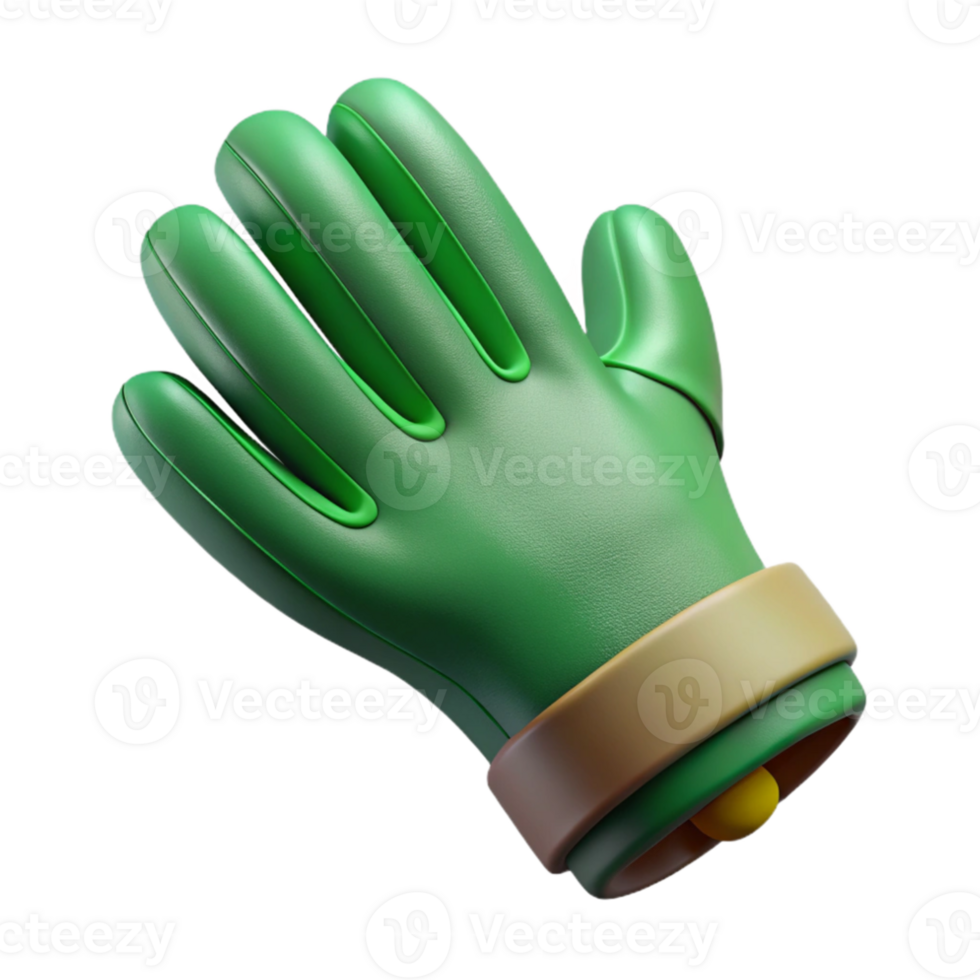 extraordinary abstract Gardening Gloves Green Top View Cutout authentic png