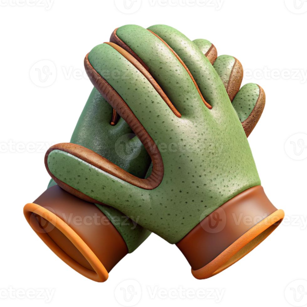 beautiful contemporary Gardening Gloves Isolated on Transparent Background professional png