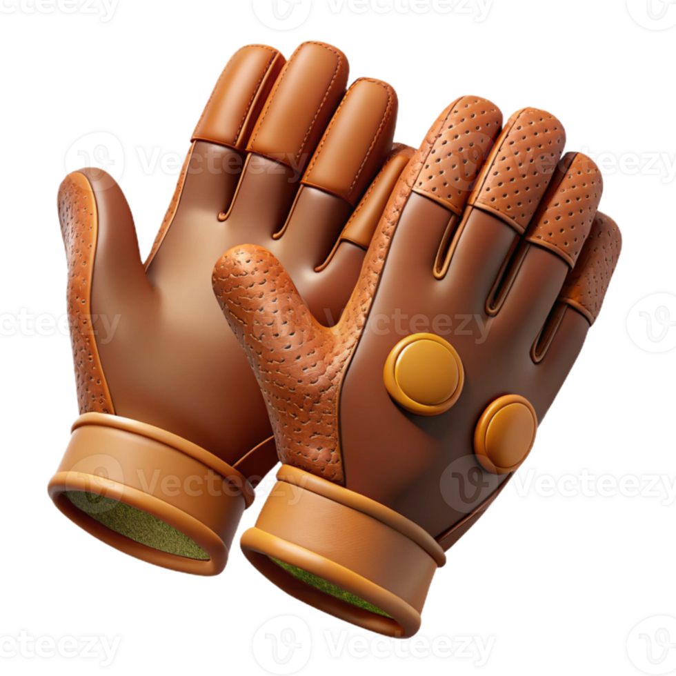 magnificent artistic Gardening Gloves Leather Brown Cutout high quality png