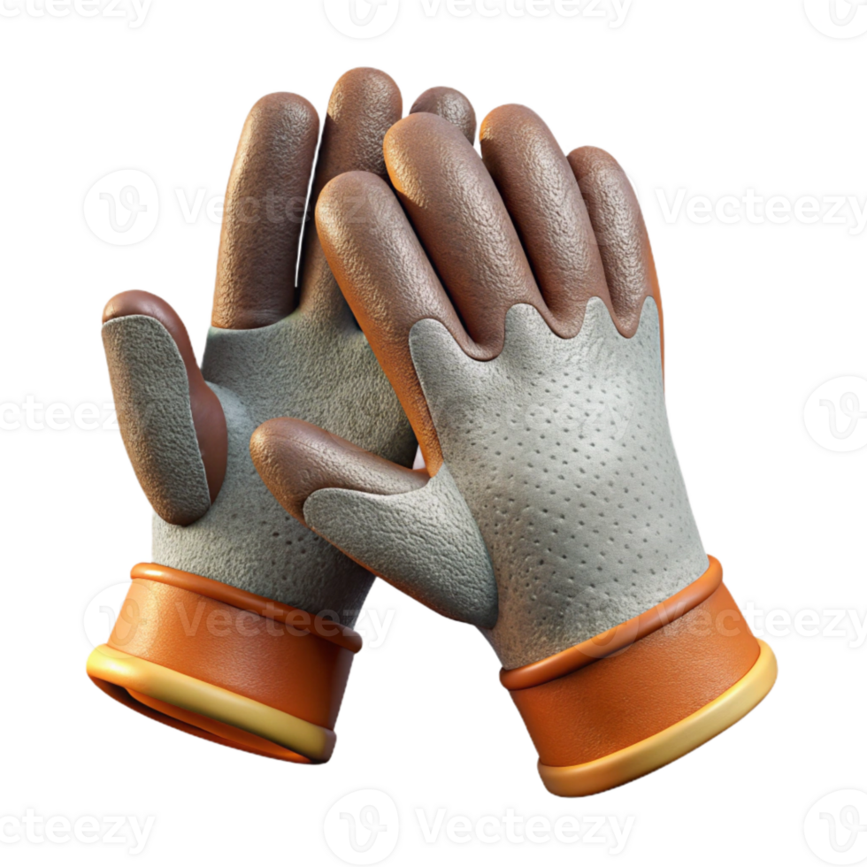 dramatic artistic Gardening Gloves Isolated on Transparent Background exclusive png