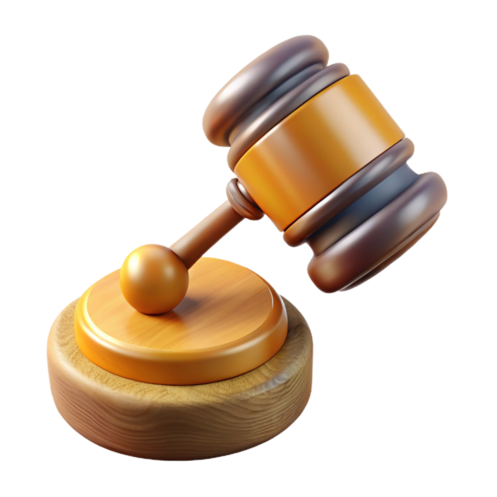 extraordinary contemporary Gavel and Sound Block Isolated png