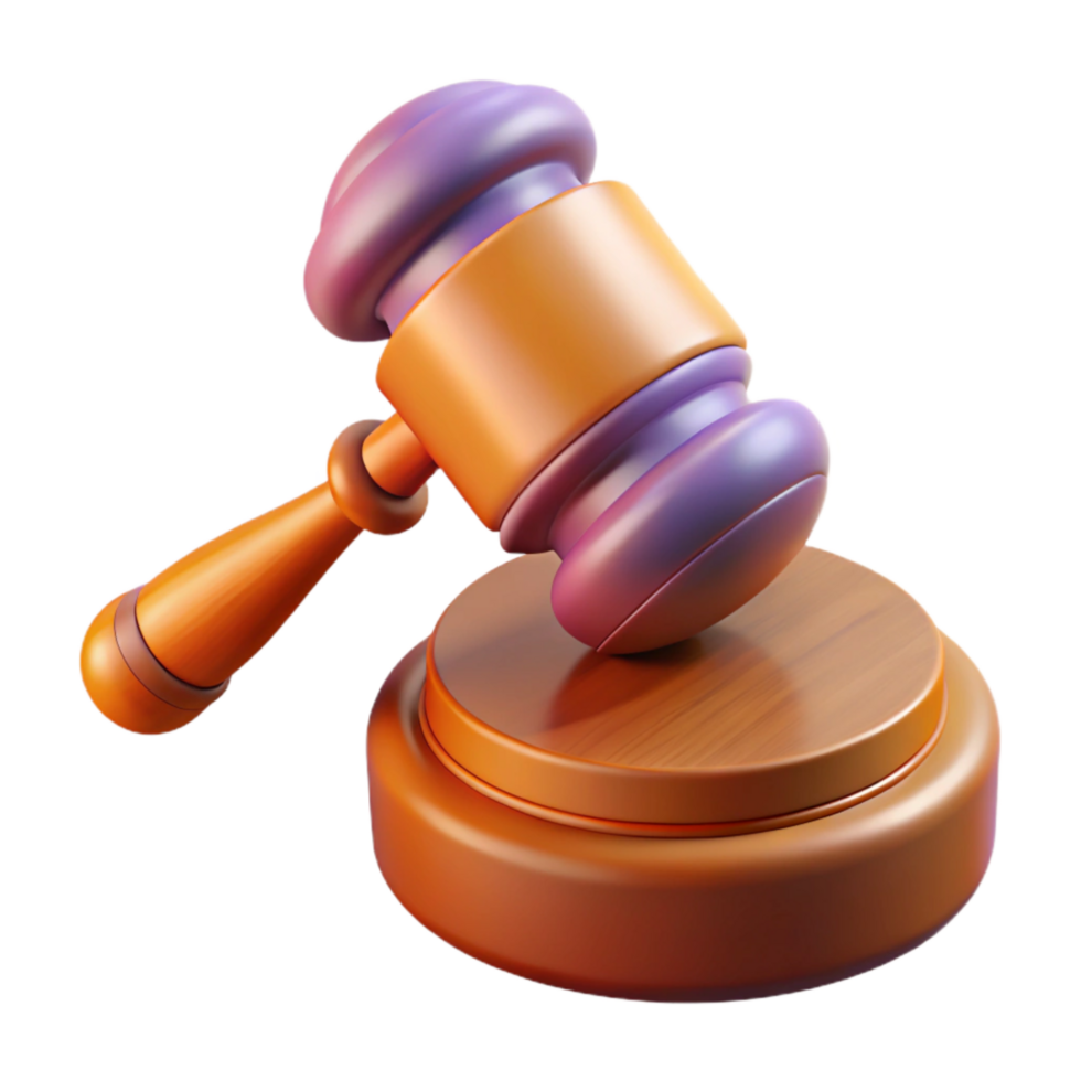 impressive creative Gavel and Sound Block Isolated genuine png