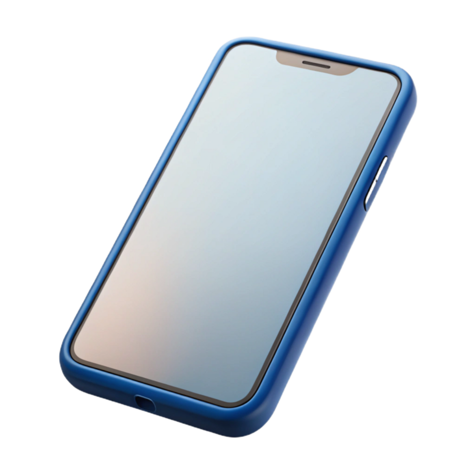 wonderful vintage Generic Smartphone with Blank Screen Isolated genuine png