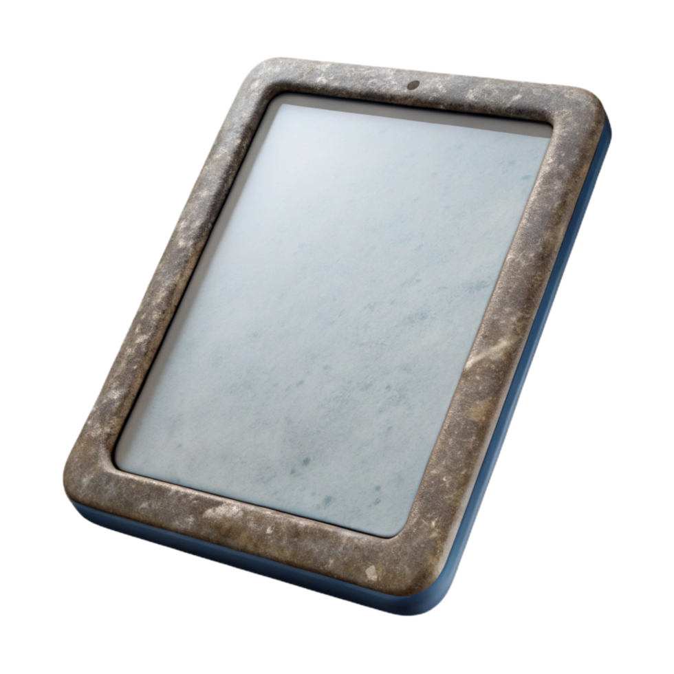 beautiful rustic Generic Tablet with Blank Screen Cutout Isolated professional png