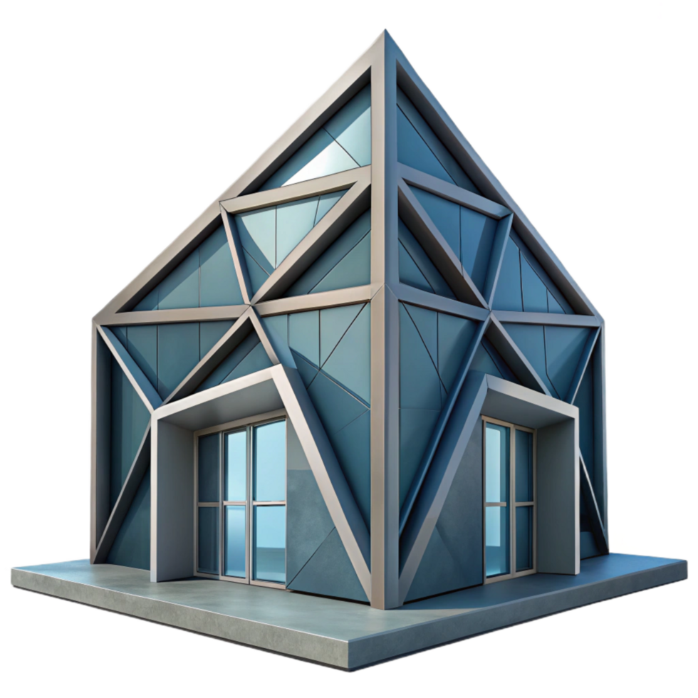 dramatic rustic Geometric Building Angular Design Cutout Isolated authentic png