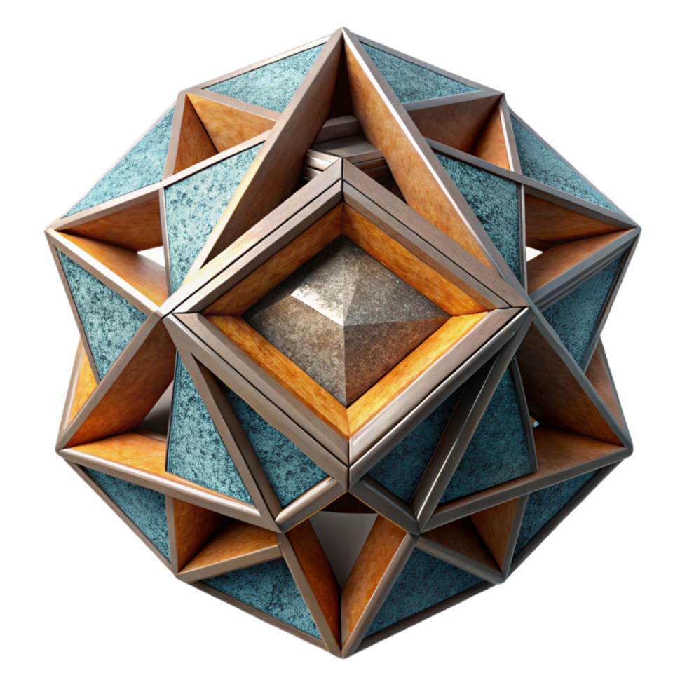stunning minimalist Geometric Art Installation Isolated Element genuine png