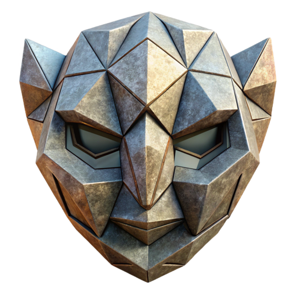 extraordinary minimalist Geometric Mask Angular Design Isolated original png
