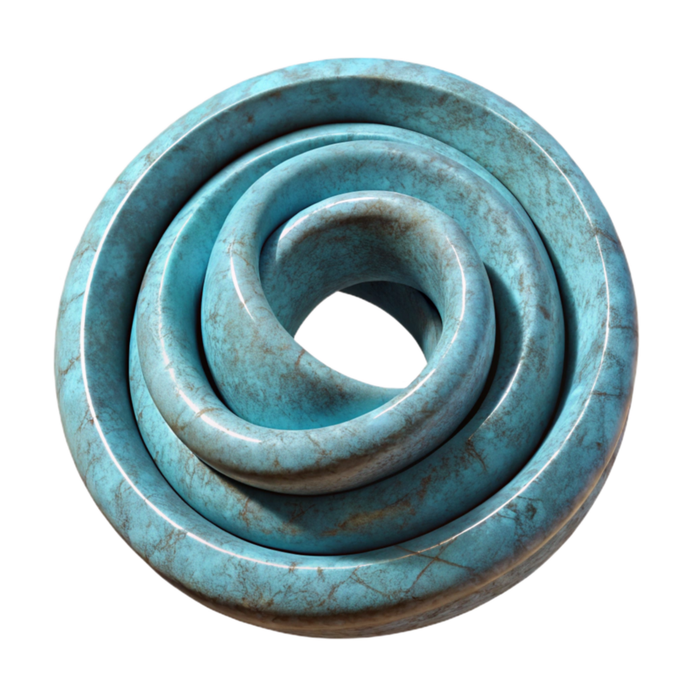 beautiful rustic Geometric Ring Spiral Design Isolated high resolution png