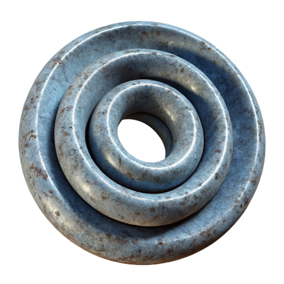 dramatic abstract Geometric Ring Spiral Design Isolated high resolution png