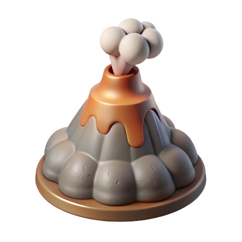 vibrant minimalist Geothermal Steam Vent Close Up Isolated original png