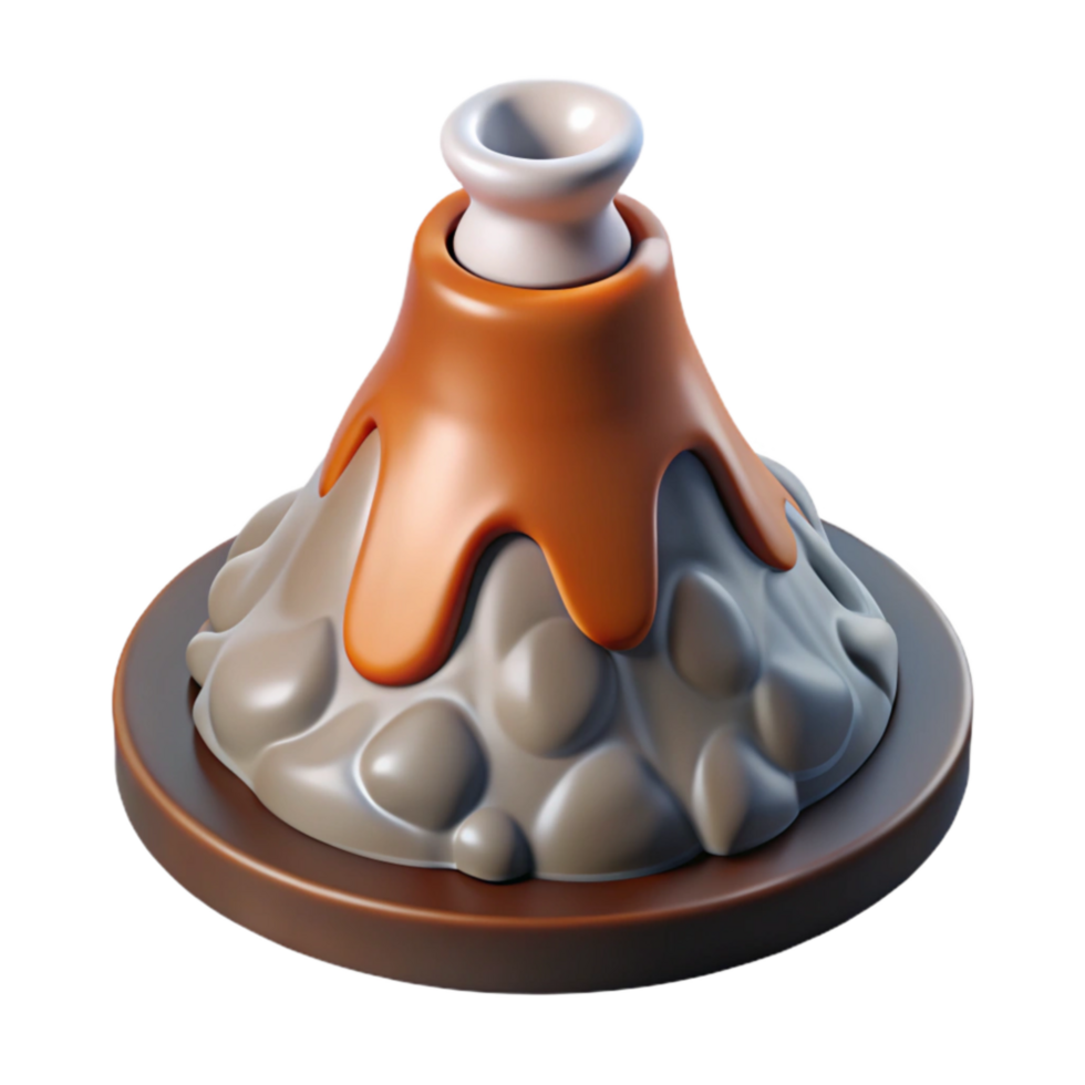 beautiful minimalist Geothermal Vent Close Up Isolated on Transparent Background detailed png